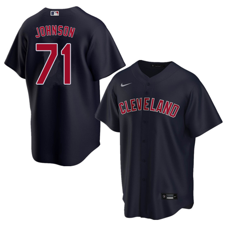 Nike Men #71 Daniel Johnson Cleveland Indians Baseball Jerseys Sale-Navy